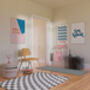 Pool Side Abstract Giclée Art Print, thumbnail 4 of 4