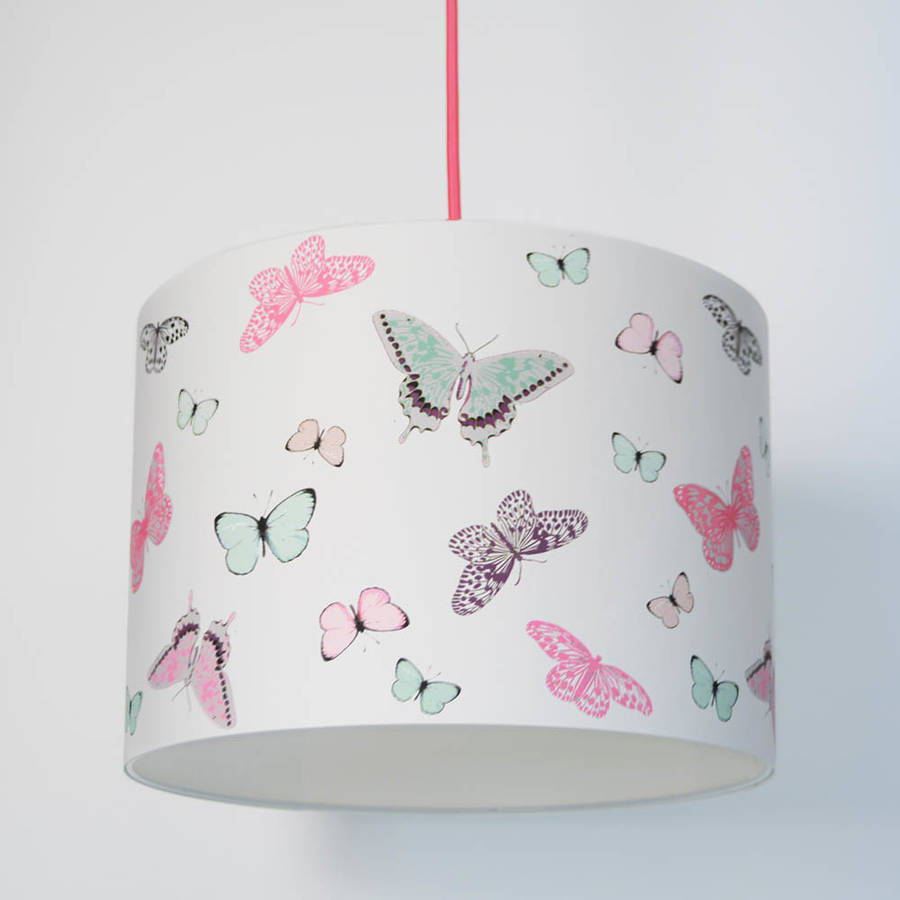 Oriental Butterfly Paper Lampshade By Koko Kids