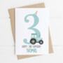 Personalised Children's Birthday Card Tractor, thumbnail 7 of 8