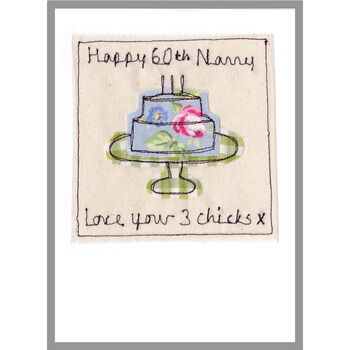 Personalised Birthday Cake Card For Her, 6 of 12