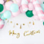 Pink Candy Cane Christmas Balloon Decoration, thumbnail 4 of 4