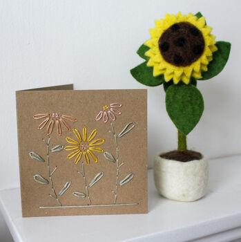 Floral Cards Hand Embroidery Kit, 5 of 7