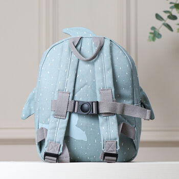 Personalised Trixie Shark Backpack For Nursery, School, Holiday, 5 of 11