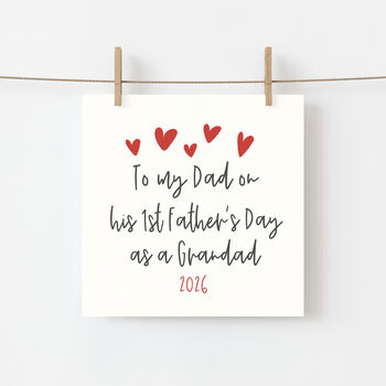 To My Dad On His First Grandfather's Day Card, 5 of 5