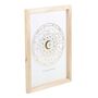 Astrology Wheel Framed Print | Black Gold Or White Gold, thumbnail 4 of 6