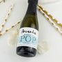 Personalised Baby Shower Pop Mini Prosecco Labels X 10, thumbnail 2 of 3