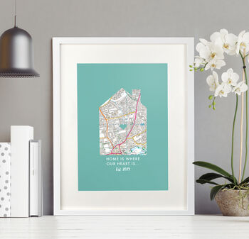Home Is Where Our Heart Is Personalised Print, 3 of 12