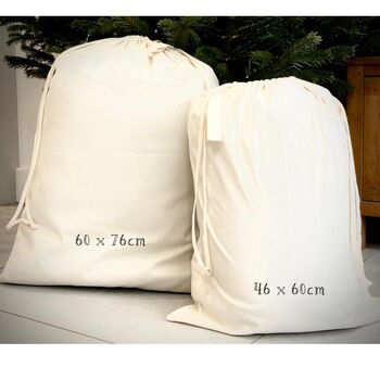 Personalised Cotton Christmas Sack, 4 of 5