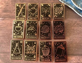 Tarot Card Enamel Pin Selection, 2 of 11