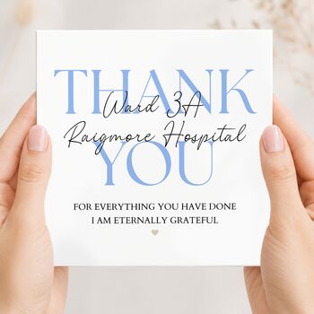 Thank You Doctor Card, Thank You For Your Support, Surgery Card, 4 of 8