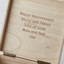 Personalised Map Heart Wedding Anniversary Keepsake Box, thumbnail 4 of 7