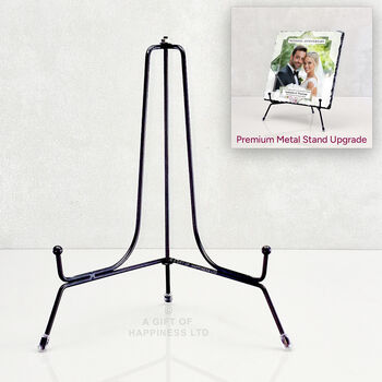 Wedding Anniversary Personalised Rock Photo Slate, 5 of 6