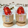 Personalised Mummy And Me Wooden Egg Cups, thumbnail 1 of 4