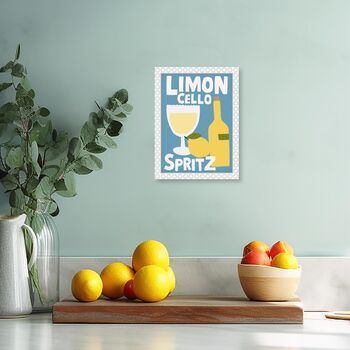 Bobble Frame Limoncello Spritz Print, 4 of 6