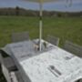 Sage And Stem Outdoor Garden Tablecloth With Parasol Hole, thumbnail 5 of 5