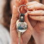 Father's Day Personalised Round Photo Keyring, thumbnail 1 of 2