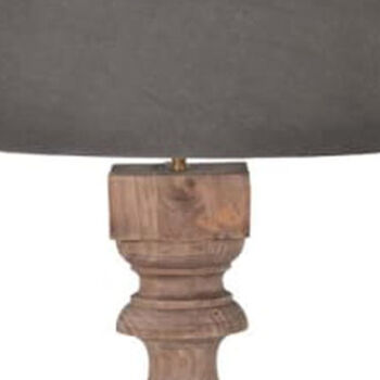Weathered Wooden Block Table Lamp, 2 of 2