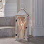 Large Folkestone Wooden Lantern With LED Candle, thumbnail 1 of 1