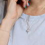 Silver Hot Air Balloon Necklace, thumbnail 8 of 8