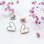 Heart Gold Or Silver Colour Modesty Pin, thumbnail 3 of 9