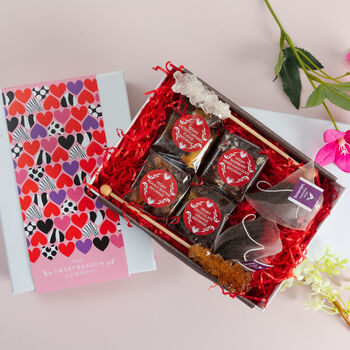 Queen Of Hearts Vegan Afternoon Tea For Two Gift Box, 3 of 4