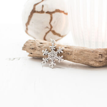 Silver Plated Snowflake Winter Necklace, 2 of 12