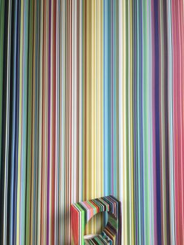 Multi Coloured Fine Striped Wallpaper, 4 of 6
