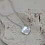 The Lucky Clover Mother Of Pearl Necklace, Silver, thumbnail 1 of 7