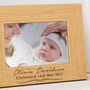 Personalised Baby Girl Christening Photo Frame, thumbnail 2 of 4