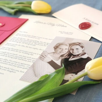 A Letter To My Mum Personalised Keepsake, 7 of 10