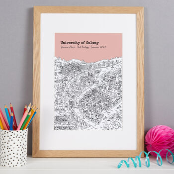 Personalised Galway Graduation Gift Print, 7 of 9