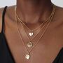 Ripple Disc Necklace Silver Or 18ct Gold Plated Vermeil, thumbnail 5 of 7