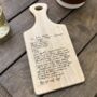 Personalised Hand Written Recipe Paddle Board, thumbnail 5 of 5