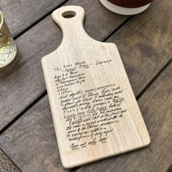 Personalised Hand Written Recipe Paddle Board, 5 of 5