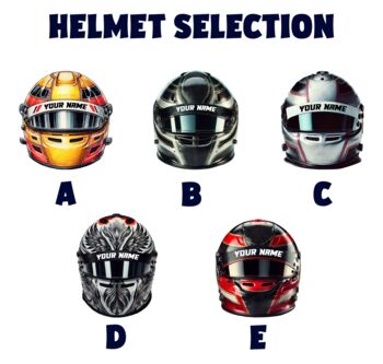 Personalised Formula One Racing Helmet Gift Collection, 2 of 11