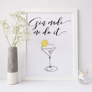 Gin Typography Print, 5 of 7