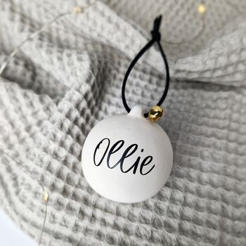 Personalised Christmas Bauble. Christmas Decorations, 3 of 8