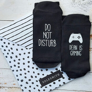 Do Not Disturb Gaming Socks, 2 of 4