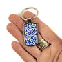 Blue 'Nettles' Millefiori Keyring, thumbnail 2 of 8