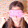 Womens Cosy Knitted And Liberty Sleep Mask, thumbnail 1 of 6