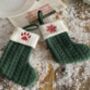 Mini Knitted Letter Christmas Stockings, thumbnail 2 of 3