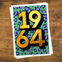 Personalised 60th Birthday 1964 Golden Year Print, thumbnail 6 of 6