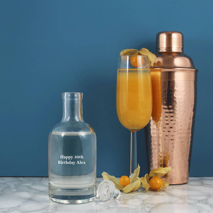 witty personalised gin definition decanter two sizes by copper and sable