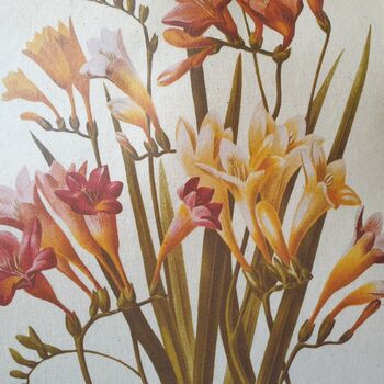 Cotton Tote Bag With Freesia Flower Print Design, 4 of 4