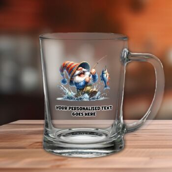 Personalised Gnome Fishing Tankard Father's Day, 2 of 2