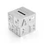 Personalised Silver Plated Alphabet Money Box, thumbnail 4 of 5