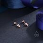 Sterling Silver Spike Screw Back Earrings, thumbnail 3 of 10