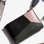 Colour Block Design Genuine Leather Wallet Purse, thumbnail 2 of 9