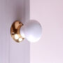 G Decor The Brassworks Edit Porcelain White Set Of Handcrafted Ceramic Mortice Door Handles, Internal Turning Knobs For Room Doors, thumbnail 3 of 5