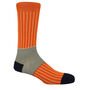 Oxford Stripe Orange Luxury Crew And Trainer Men’s Socks, thumbnail 3 of 5